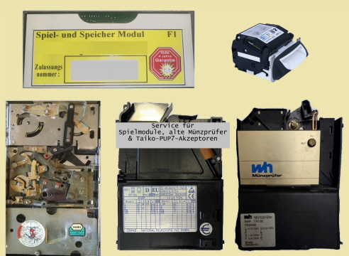 Batteriewechsel Timekeeperfräsen Münzprüferprogrammierung